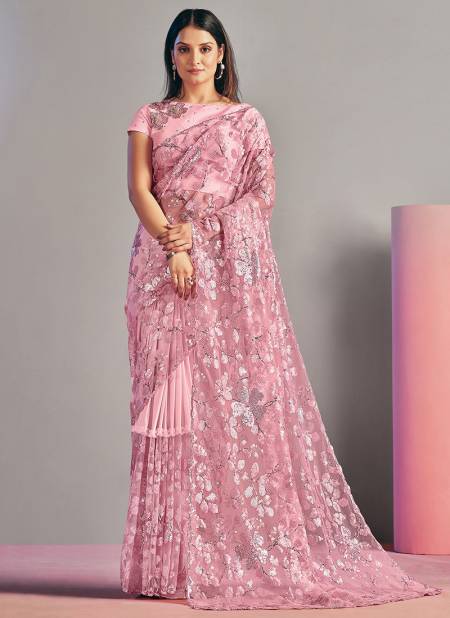 Pink mohmanthan ZEINA New Stylish Party Wear Heavy Designer Saree Collection 22106